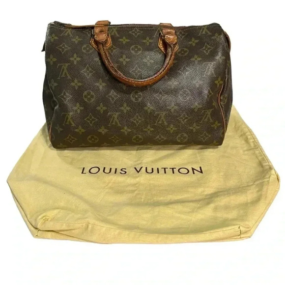 Louis Vuitton Speedy 30 Vintage Monogram Authentic with COA - Picture 2 of 16